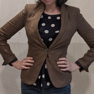 Zara Basic Linen Blazer